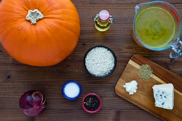 Risotto con zucca e gorgonzola - An autumnal twist on the traditional dish