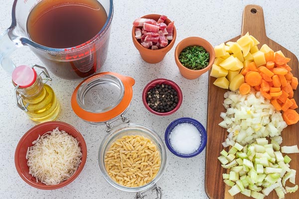 How to make Zuppa d'orzo-ingredients
